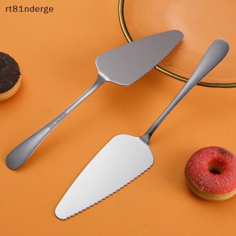 Ge Thép không gỉ có răng cưa Edge Cake Server de Cutter Pie Pizza Server Cake Cutter Xẻng Nhà Bếp Nướng Bánh Ngọt Thìa Dụng Cụ n