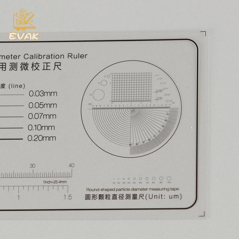 Alittlesetrtu Thước Mềm Kính Hiển Vi Micro Hiệu Chỉnh Đường Trượt Chiều Rộng Đường Kính Hạt Dụng Cụ Đo Điểm Phim Độ Chính Xác Cao VN