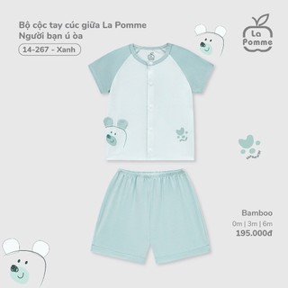 La pomme SS25 BST sơ sinh La Pomme Người bạn ú òa - Xanh cho bé T6.0
