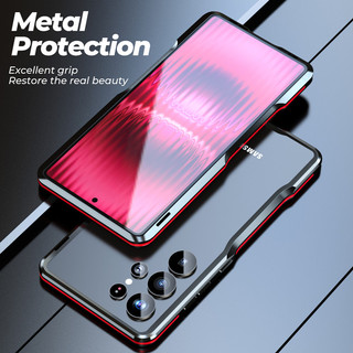 [JLK] Ốp Lưng Nhôm Cho Samsung S25 Edge S24 S23 Ultra Cover S22Ultra Khung Kim Loại Chống Sốc Vỏ Điện Thoại