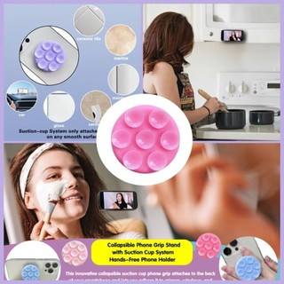 Giá đỡ nhẫn điện thoại PEASEE silicon tròn, đế hút hai mặt, ổ cắm bỏ túi