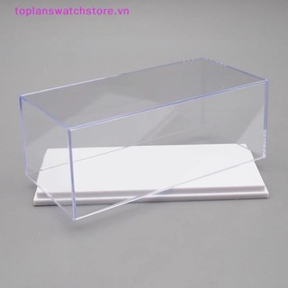 Toplanswatchstore 1: 64 Hộp trưng bày mô hình ô tô Vỏ bảo vệ trong suốt Acrylic Bụi Bìa cứng Bảo quản Giá đỡ VN