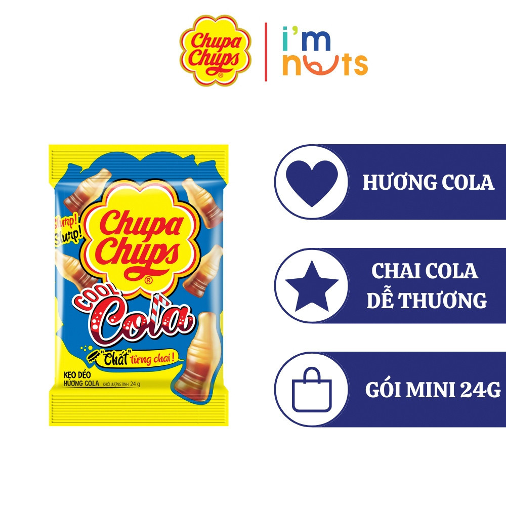 COMBO 10 GÓI Kẹo dẻo Chupa Chups 24g đủ vị Alpenliebe Cầu vồng Sour Bites