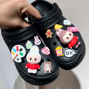 Bubble Mart Dễ Thương Labububudu Tự Làm Lỗ Phụ Kiện Giày Thích Hợp Cho Crocs DIY Khóa Giày Hoa jibbitz Lỗ Khóa Giày Có Thể Tháo Rời Trang Trí Busch Khóa Giày Ba Chiều Khóa Giày Lỗ Khóa Giày Zhibixing Crocs Khóa Giày Vui Vẻ DIY Phụ kiện hoa giày ins