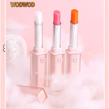 Wodwod Màu Làm Ấm Son Môi Son Bóng Dưỡng Ẩm Khô Nứt Môi Đường Sửa Chữa Ban Đêm