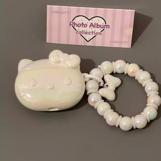 Vỏ tai nghe AirPods 4 [2024] AirPods Pro2 Pro 3 2 1 Vỏ bảo vệ tai nghe không dây Apple Acrylic Vỏ bảo vệ chống rơi có dây chuyền Laser mèo KT dễ thương