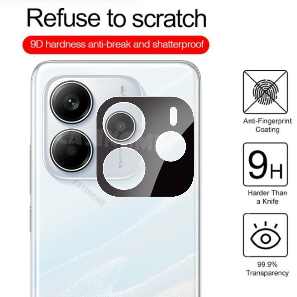 Ống kính máy ảnh 3D cho Redmi Note 14 5G 2025, Note 14 4G/5G, Note 14 Pro Plus, bảo vệ máy ảnh, cường lực Full Cover, phim bảo vệ camera