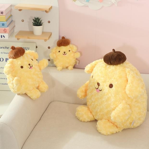 PS1 Dễ Thương Sanrio Pompompurin Sang Trọng Búp Bê Quà Tặng Cho Bạn Gái Bé Nhẹ Nhàng Đồ Chơi Ném Gối Đồ Chơi nhồi bông SP1