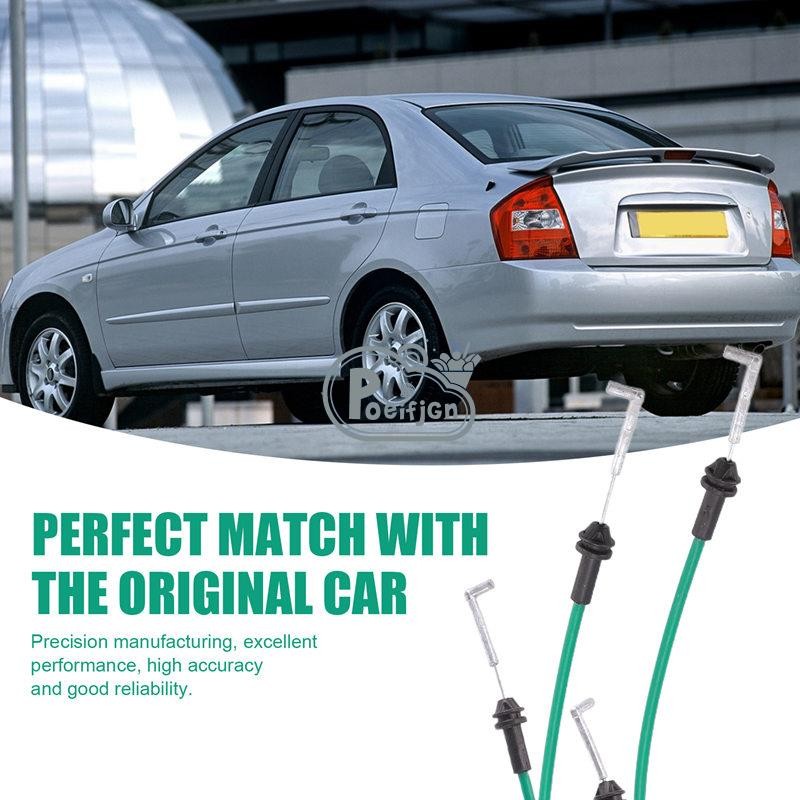 [Poeifjgn] 2 Cáp Tay Nắm Cửa Ô Tô Phía Trước Bên Trong LH RH Cho Cerato Spectra 2004-2009 81371-2F000 813712M-000