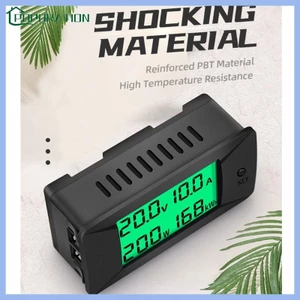 POP cho DC 0-300V 0-300A Màn hình LCD Kỹ thuật số Điện áp dòng điện Đồng hồ đo năng lượng Công suất Công suất Watt Meter Ampe kế Voltmete
