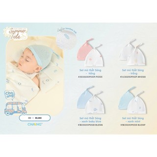 Chaang SS2025 Set mũ thắt Sóng - cho bé T6.0
