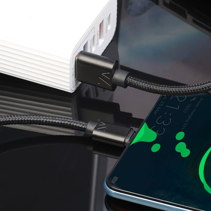 Bộ sạc nhanh bện 7A bền bỉ - 4 kích cỡ Sạc nhanh chống đứt - Phụ kiện sạc điện thoại USB sang Type C thực tế