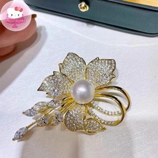 Moonlights Thời Trang Kim Cương Giả Hoa Ngọc Trai Thổ Cẩm Dành Cho Nữ Quần Áo Áo Áo Trang Sức Phụ Kiện Quà Tặng EN