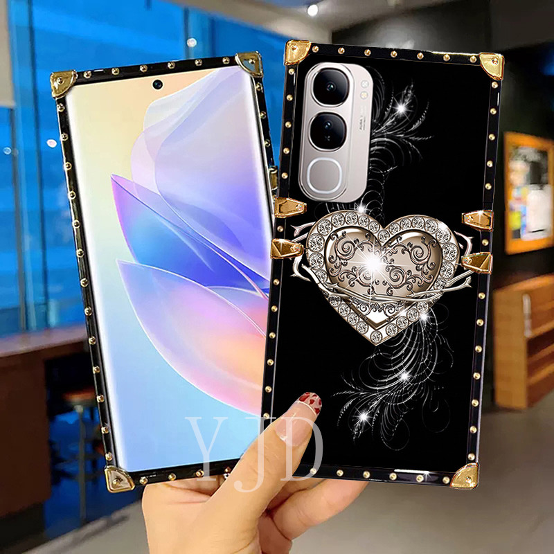 Ốp YJD Cho Vivo V40 Lite Y19S Y29 Y300 Moon Stars Dây Đeo Tay Chống Rơi Vỏ Điện Thoại