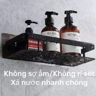 Kệ Góc Nhà Tắm Bằng Keo, Dán tường đựng đồ đa năng, Kệ Dán Tường Chất Liệu Nhôm Không Gỉ Siêu Nhẹ Để Đồ Tiện Lợi