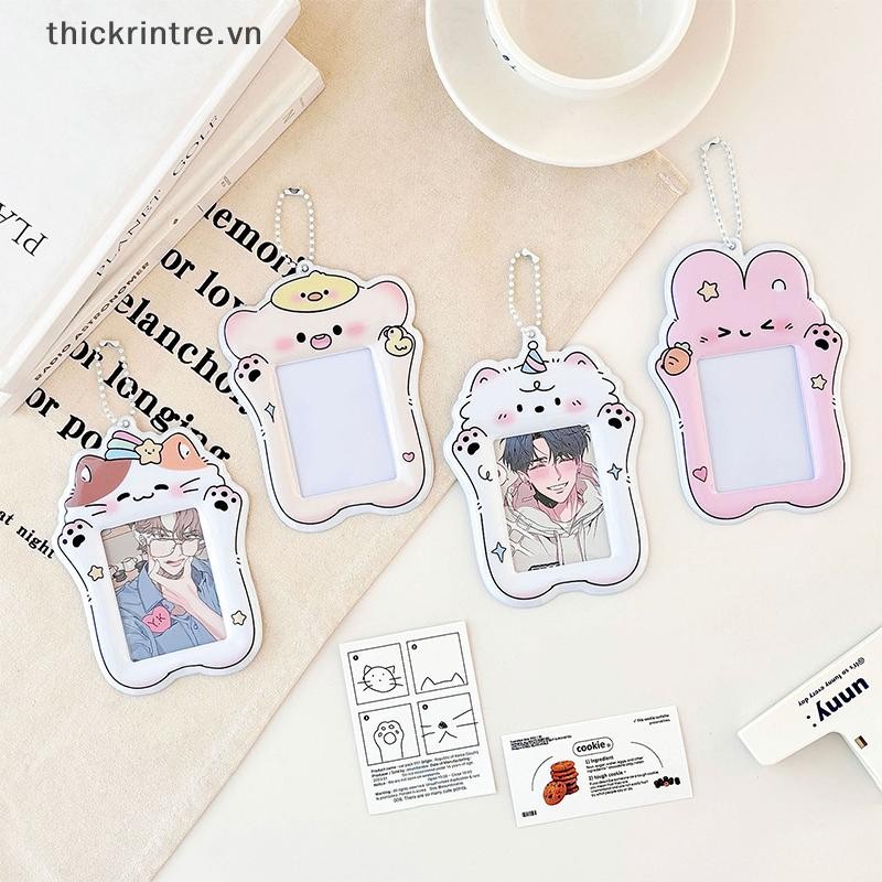 Thi Ins Phim Hoạt Hình Photocard Giá Đỡ Acrylic Kpop Hộp Đựng Thẻ Thần Tượng Khung Ảnh Album Ảnh Thẻ ID Thẻ Phim Tay Có Mặt Dây Chuyền Keychian VN