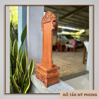 Bài vị thờ cao 41cm đến 55 cm - Chạm khắc theo yêu cầu Linh vị thờ Hương Linh gỗ tự nhiên - Hương vị gỗ