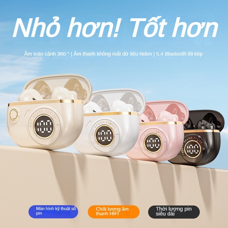Tai nghe Bluetooth nhét tai Bluetooth không dây mới Gọi khử tiếng ồn Chất lượng âm thanh cao Tuổi thọ pin dài