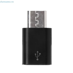 Charmantcc1 Loại C sang MIcro Bộ chuyển đổi USB Type-C Nữ USB3 1 Đầu nối cho điện thoại