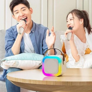 LOA karaoke Arirang Bluetooth Hát Karaoke Không Dây K12 KYNIO Tặng Kèm 2 Mic tiktok Thay đổi giọng