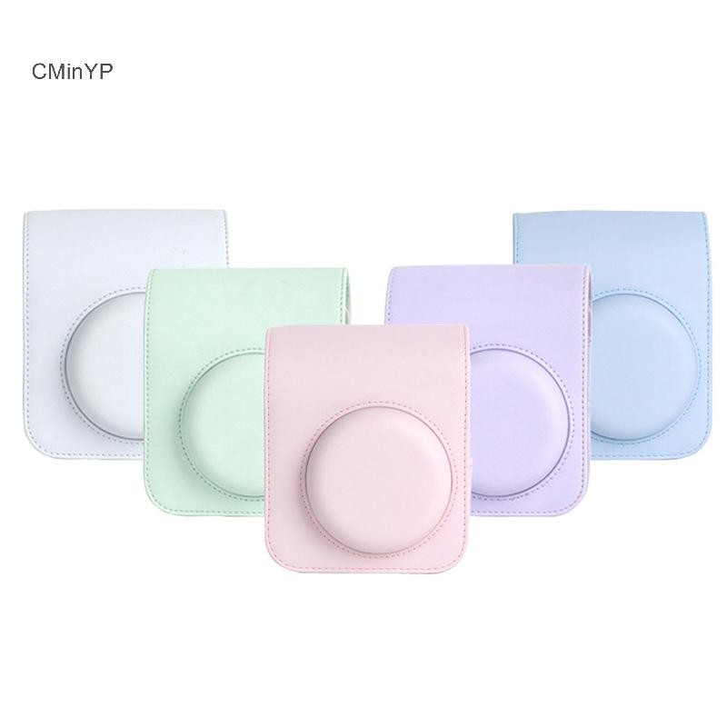 Cyp cho Instax 12 Vỏ máy ảnh Vỏ bảo vệ Túi bẫy có dây đeo vai Glory
