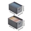 MARGREDY Hộp Bảo Quản Quần Áo, Ngăn Tách Quần Áo 7 / 9 Lưới Ngăn Kéo Bảo Quản Đồ Lót, Tất Có Thể Xếp Chồng Đa Năng Hộp Đựng Đồ Dùng Tủ Quần Áo
