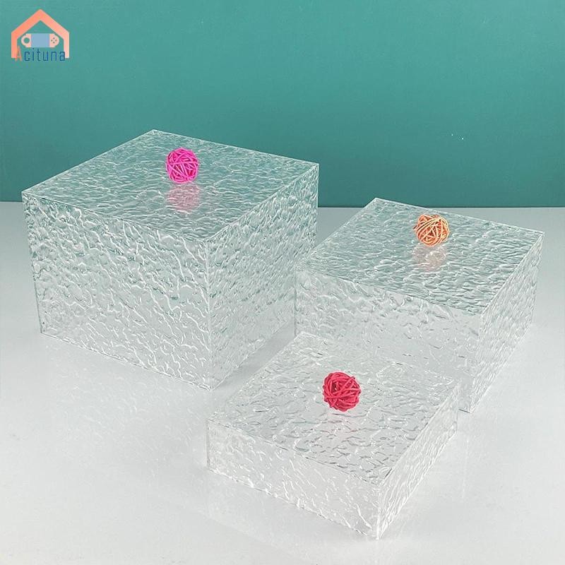 Bộ 3 trưng bày thực phẩm Buffet Acrylic, Kệ tráng miệng, Bàn trang sức
