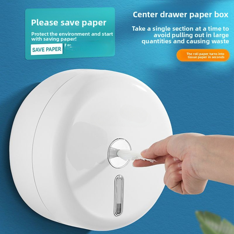 Dung Tích Lớn Phòng Tắm Lớn Cuộn Hộp Giấy Nhà Vệ Sinh Khách Sạn Cuộn Lớn Hộp Giấy Đựng Khăn Giấy Chống Thấm Nước Trung Tâm Phòng Tắm Phụ Kiện Nhà Vệ Sinh Cuộn Giá Đỡ