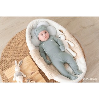 Punchun SS2025 Bộ cúc chéo Fluffy cho bé