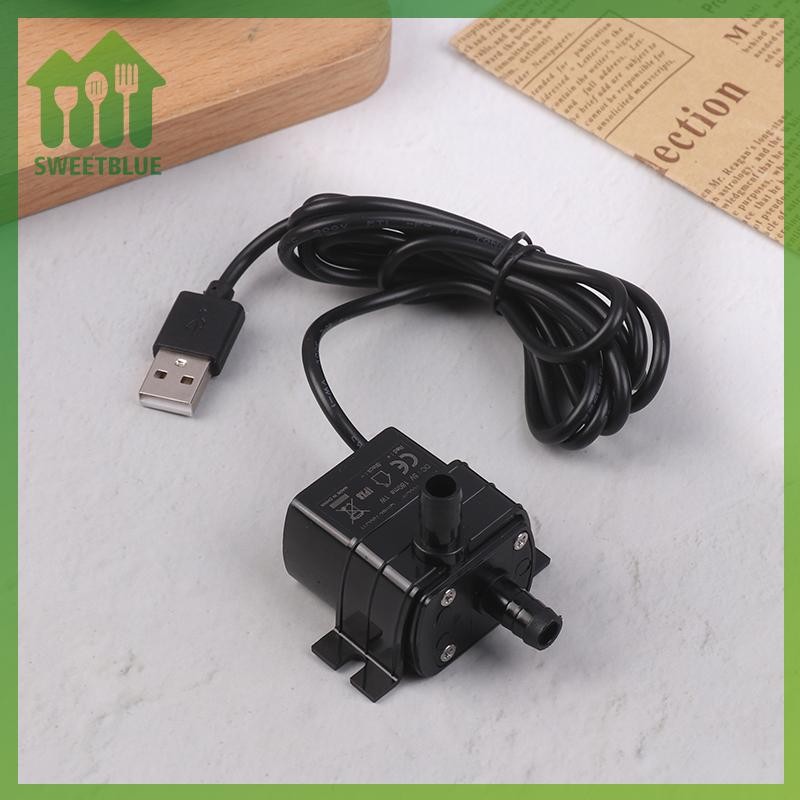 SWEET Máy bơm nước USB DC không chổi than siêu yên tĩnh 5V 1W 130L / H Nâng 100CM Đài phun nước chìm Bể cá tuần hoàn Máy bơm nước vi mô n