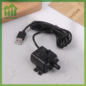 SWEET Máy bơm nước USB DC không chổi than siêu yên tĩnh 5V 1W 130L / H Nâng 100CM Đài phun nước chìm Bể cá tuần hoàn Máy bơm nước vi mô n