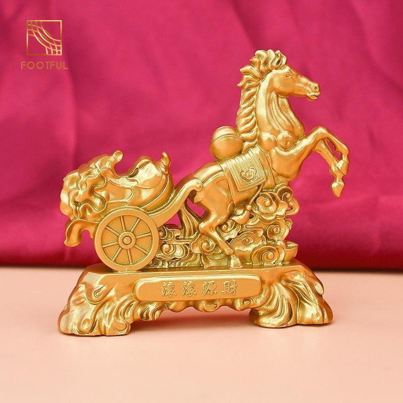 Phong Thủy Tượng Thành Công Sự Nghiệp Động Vật Điêu Khắc Ngựa May Mắn Tượng Cho Kệ Sách Giáng Sinh Khách Sạn Bàn Ăn Tân Gia