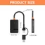 Btsg 8 trong 1 USB Type C và USB A Đầu đọc thẻ Chức năng OTG cho điện thoại Máy tính xách tay Máy tính bảng