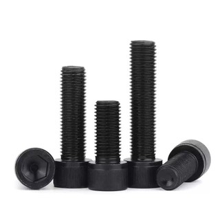 ((LXY) ốc lục giác/ốc lục giác chìm/12.9 Ốc Vít Lục Giác Thép carbon Răng nhỏ/Ốc Vít  Lục Giác  loa/bulong Lục Giác chìm đầu trụ trơn/Chủ đề ngược M4 / M5 / M6 / M8 / M10 / M12 / M16 * L: 10-80mm (RM-VN-1)