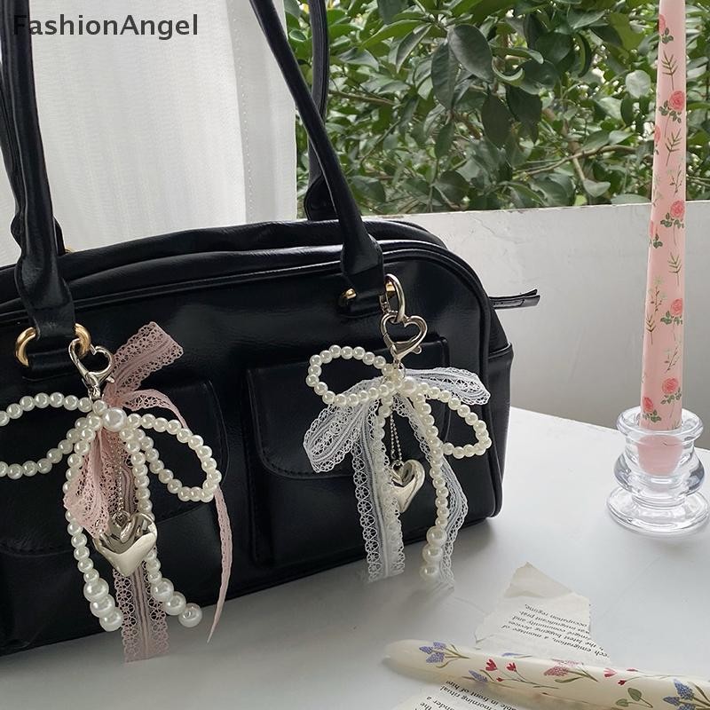 FashionAngel 1 Cái Ngọt Ngào Ren Nơ Đính Hạt Nơ Móc Khóa Điện Thoại Quyến Rũ Dây Đeo Mặt Dây Cho Phụ Kiện Điện Thoại Túi Dây Dành Cho Nữ Cô Gái VN