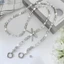 Dây Đeo Điện Thoại Di Động Dây Đeo Ngang Nơ Hạt Bạc Dây Điện Thoại Cho Dây Cổ Chống Mất PO