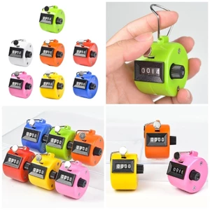 OXXGGKAO Cầm Tay Tally Counter Tay Cơ Máy Bấm 4 Chữ Số Số Đếm Clickers Bộ đếm để Coaching Go