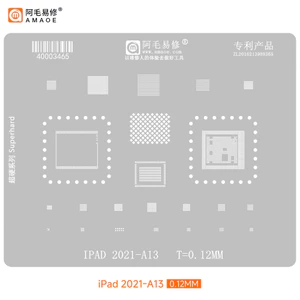 AMAOE BGA Reballing Stencil cho iPad 2021 A13 CPU MK2 K3CH / A Tin Trồng Máy Tính Bảng Hàn Sửa Chữa
