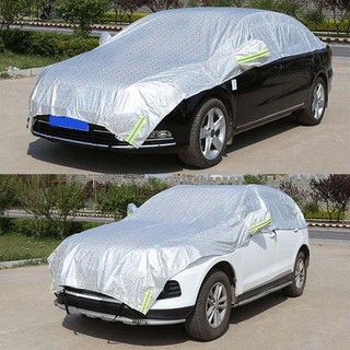 Bạt che nửa xe ô tô chống nắng, Bạt phủ cách nhiệt tráng nhôm cao cấp