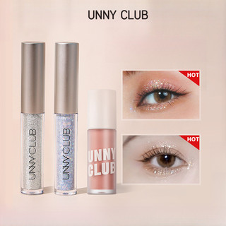 UNNY CLUB Liquid Eye Shadow Matte Sequin Glitter Powder Pearly Fine Long lanh Cowherd Lying Silkworm Base Màu sắc tự nhiên Rendering Liquid Eye Shadow