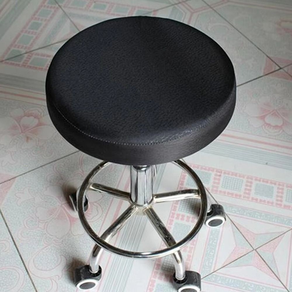 YOKEY 1 Cái Bọc Ghế Ghế, Vỏ Bọc Ghế Tròn Chống Thấm Nước, Có Dây Co Giãn Bao Gồm Tất Cả Da PU Ghế Ghế Đệm Cho Thanh Ghế Xoay