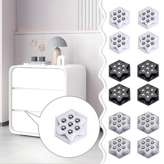 [COD] NOOKSTORY 4 Bánh xe đa năng, Ròng rọc tự dính tắt tiếng 7 hạt, Phụ kiện di chuyển nội thất tự dính
