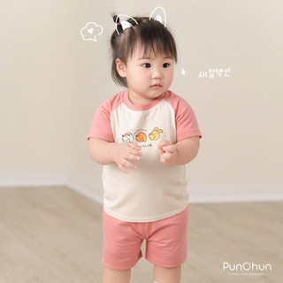 Punchun SS2025 Bộ raglan Fluffy cún cho bes