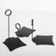 TOPTOOLCX Metal Pop Clip, Giá đỡ ký hiệu Chất liệu kim loại Giá đỡ thẻ, Giá đỡ màn hình đa năng Giá đỡ số bàn đa năng Nhà hàng