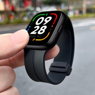 Dây đeo silicon cho Redmi Watch 6 / 5 Lite / 5 Active / 4 / 3 / 3 Active / 2 Lite, Thay thế thể thao chống nước bằng khóa từ tính, Dành cho Xiaomi Band 10 / 9 / 8 Pro