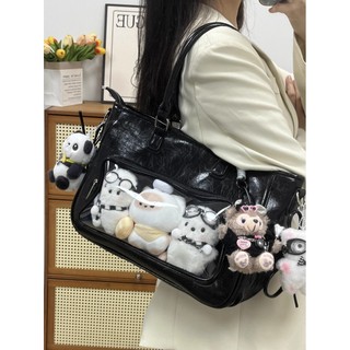 Túi đựng itabag da bạc dung tích lớn có thể chứa thẻ ánh sáng