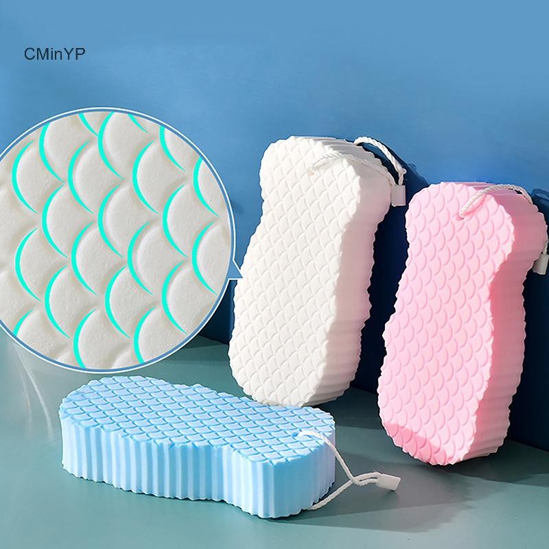 Cminyp Home Sponge Body Scrubber Tắm Tẩy Tế Bào Chết Chà Tắm Bàn Chải Làm Sạch Da Toàn Thân Vinh Quang