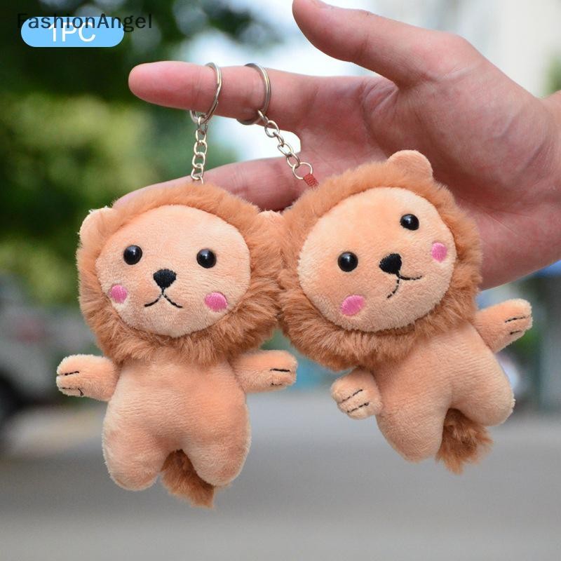 FashionAngel Đáng Yêu Sư Tử Sang Trọng Hoạt Hình Động Vật Nhồi Bông Búp Bê Móc Khóa Sang Trọng Đồ Chơi Ba Lô Dễ Thương Mặt Dây Chuyền Chìa Khóa Cho Trẻ Em Quà Tặng VN
