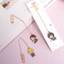 SY Demon Slayer Kamado Tanjirou Metal Anime Bookmark Chain Lễ Tốt Nghiệp Mùa Quà Tặng Cho Bạn Bè Quà Lưu Niệm