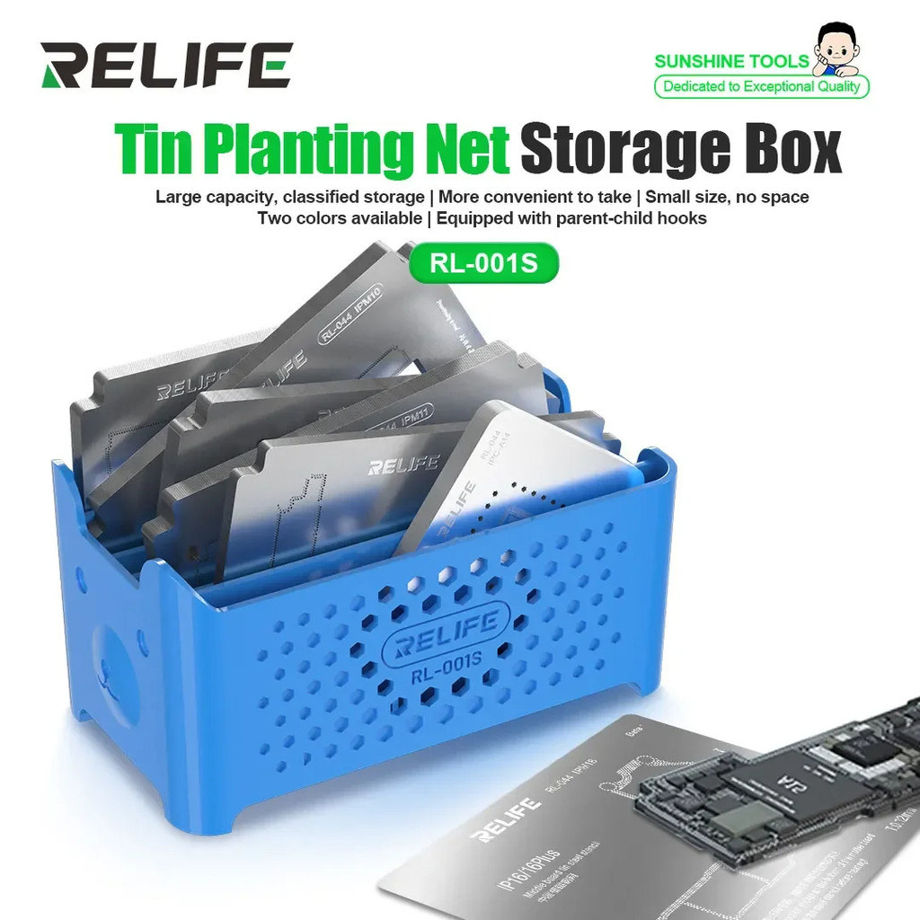 Hộp đựng dụng cụ sửa điện thoại RELIFE RL-001S sắp xếp tua vít, panh, nhíp, dao tách đa năng